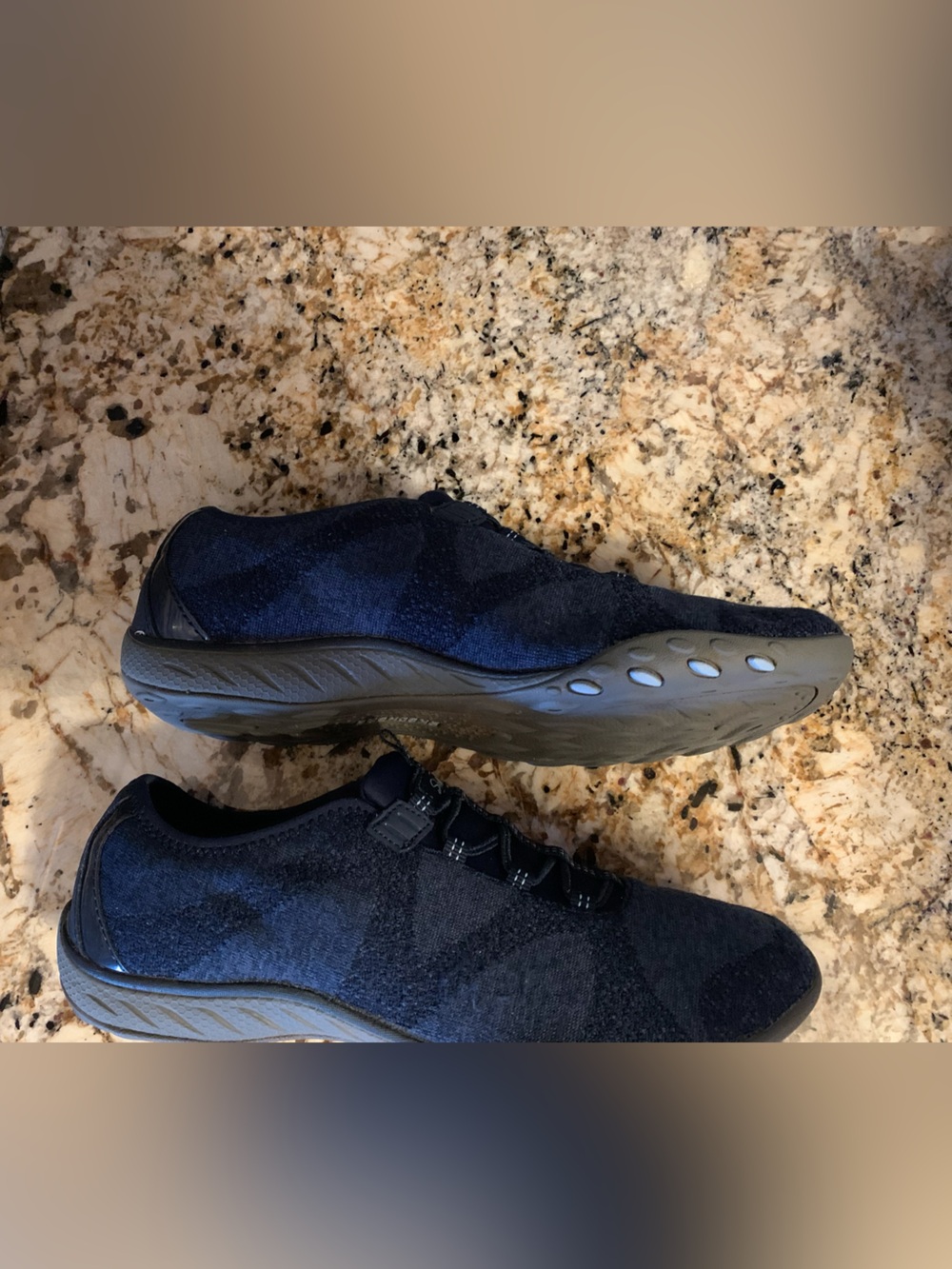 Skechers blue memory foam slip on tennis shoes size 8 - Picture 6 of 12
